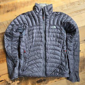 Women's North Face Summitt Series 800 Puffer Down Jacket Gray Size Small